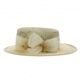 Ceremony Hat Sidonie Beige - Traclet
