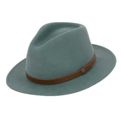 Almond Green Wool Felt Messer Fedora Hat - Brixton Reference: 17351 | Traclet Hat Shop