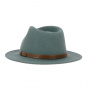 Almond Green Wool Felt Messer Fedora Hat - Brixton