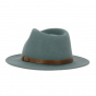 Fedora Messer Hat Felt Wool Almond Green - Brixton