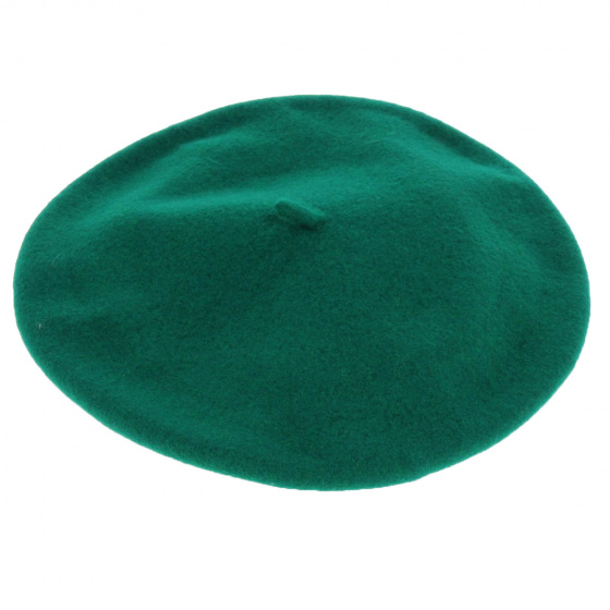 Green Fine Wool Basque Beret - Elosegui