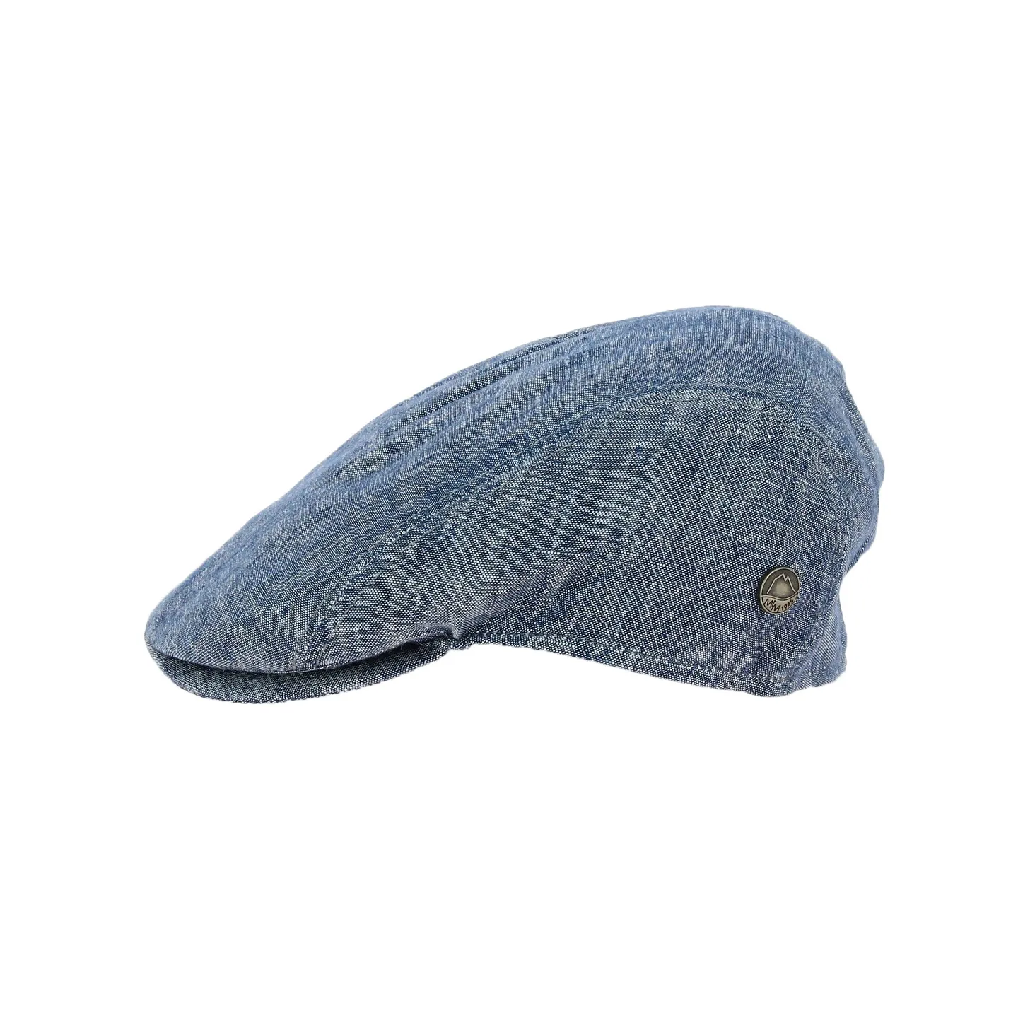 Flat Cap Bang Linen Blue - MTM Reference: 17434 | Traclet Hat Shop