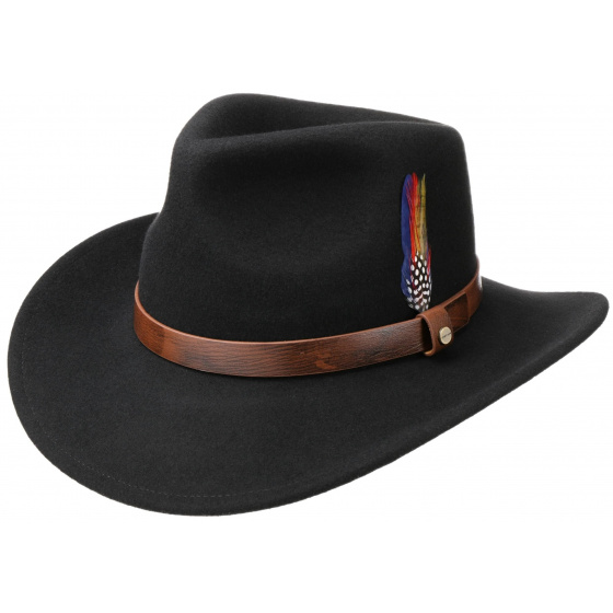 Traveller Horse Hat Wool Felt Black - Stetson