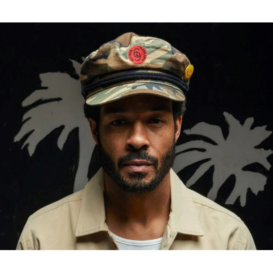 Fiddler Cotton Camouflage Sailor Cap - Brixton