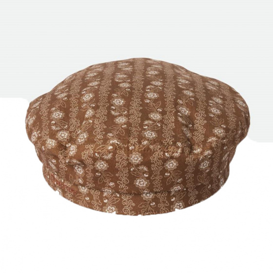 Casquette Marin Fiddler Fleur Coton Marron- Brixton Casquette Marin Fiddler Fleur Coton Marron- Brixton