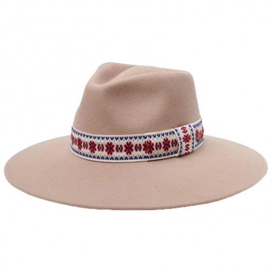 Joanna Wool Felt Traveller Hat Sand - Brixton