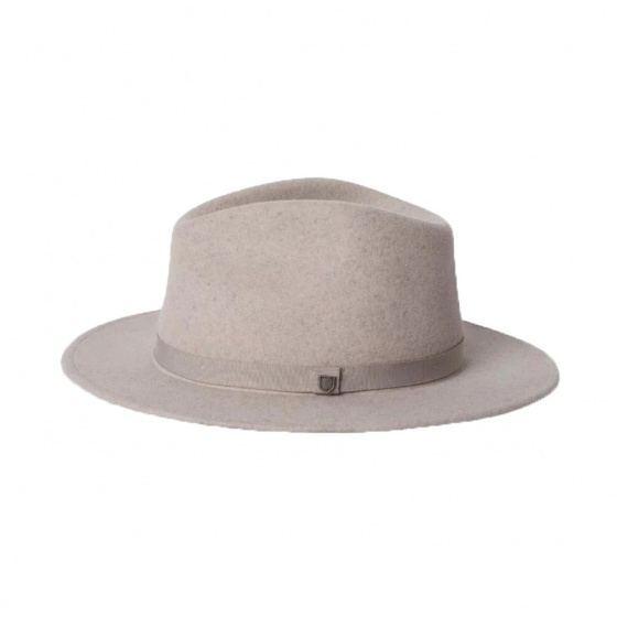 Chapeau Fedora Messer Packable Feutre Laine Gris souris - Brixton