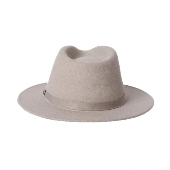 Chapeau Fedora Messer Packable Feutre Laine Gris souris - Brixton