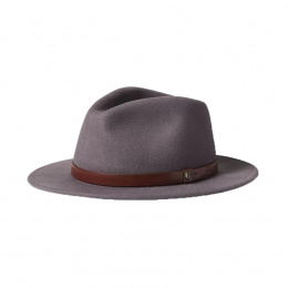 Messer Grey Fedora Hat - Brixton