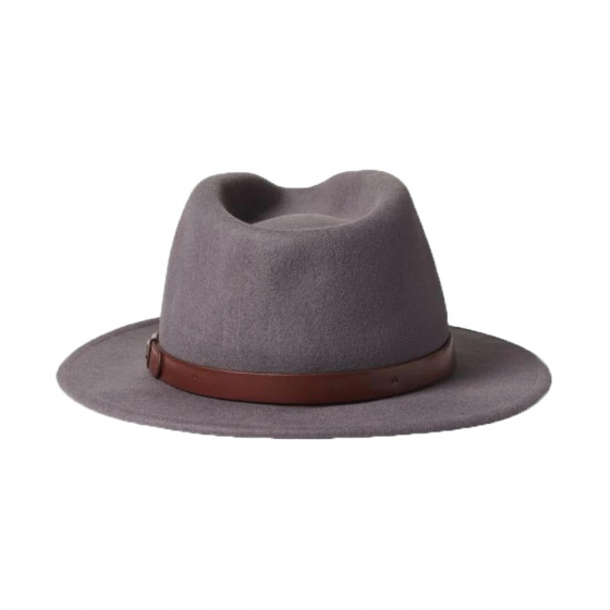 Chapeau Messer Fedora Gris - Brixton Chapeau Messer Fedora Gris - Brixton