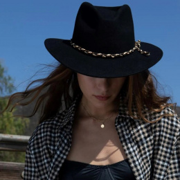 Messer Western Wool Felt Hat Black - Brixton