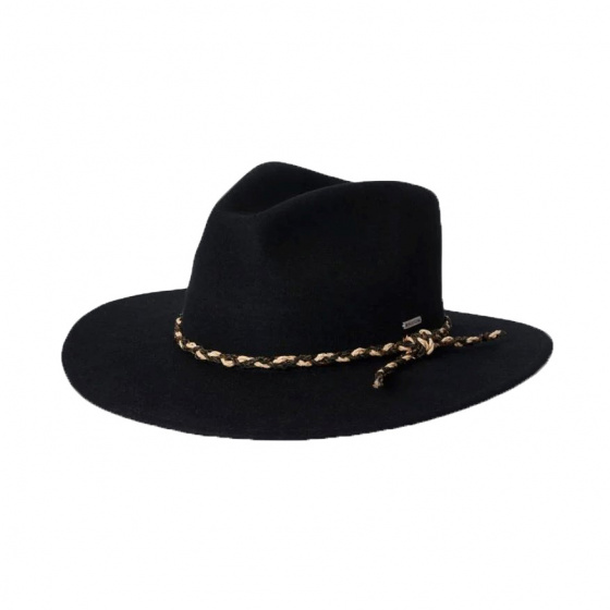 Messer Western Wool Felt Hat Black - Brixton