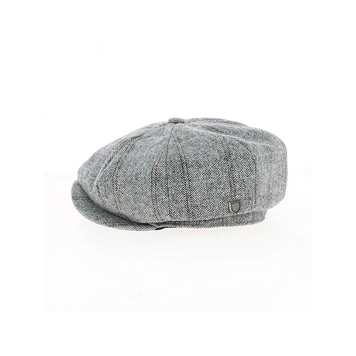 Casquette Gavroche Brood Baggy à Chevrons Gris Clair - Brixton