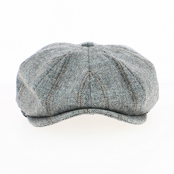 Casquette Gavroche Brood Baggy à Chevrons Gris Clair - Brixton