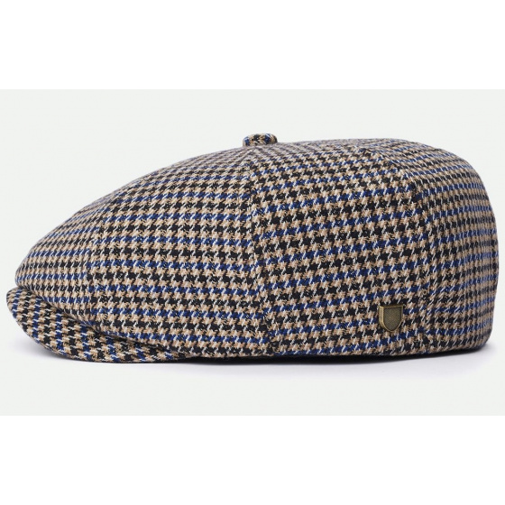 Casquette Gavroche Brood Joe Blue Pieds-de-Poule - Brixton