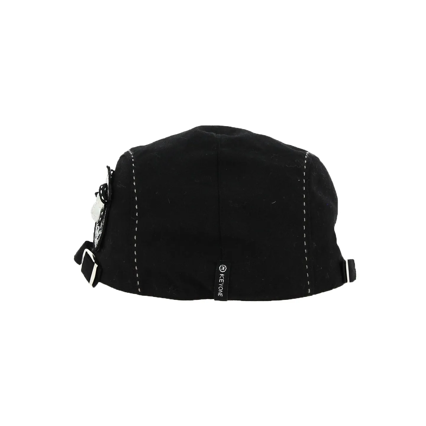 Black Lapaz Flat Cap - Keyone Reference: 12348 | Traclet Hat Shop