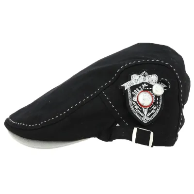 Casquette Plate Lapaz Noire - Keyone Reference : 12348 | Chapellerie Traclet