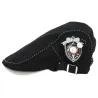 Black Lapaz Flat Cap - Keyone Reference: 12348 | Traclet Hat Shop