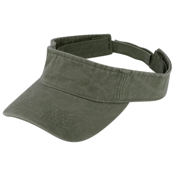 Calvia Cotton Visor Cap Olive - Traclet