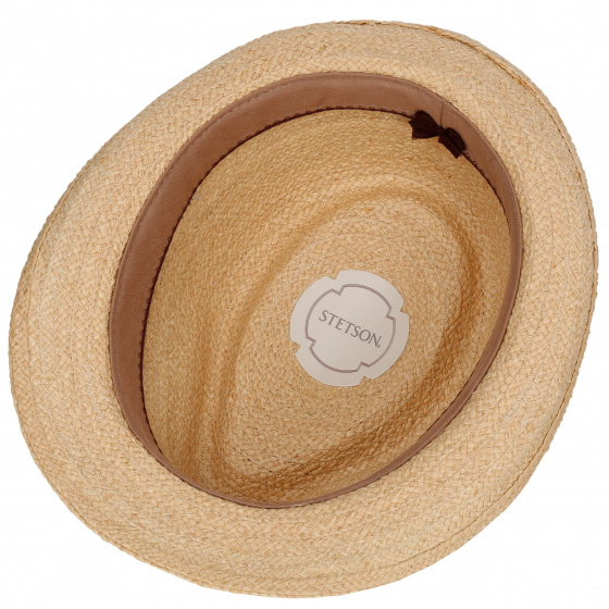 Chapeau Trilby Raffia Paille Naturelle - Stetson Chapeau Trilby Raffia Paille Naturelle - Stetson