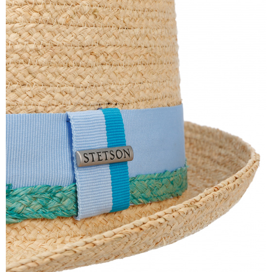 Chapeau Trilby Raffia Paille Naturelle - Stetson Chapeau Trilby Raffia Paille Naturelle - Stetson