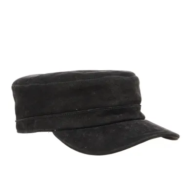 Casquette Cubaine Cuir Noir - City Sport Référence : 16527