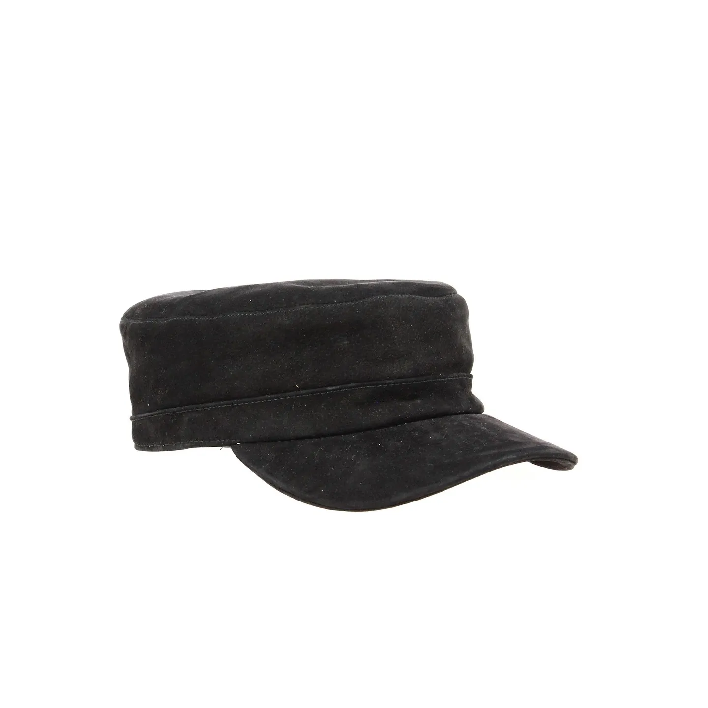 Black Leather Cuban Cap - City Sport Reference: 16527