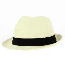 Paper Straw Trilby Hat - Traclet