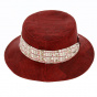 Women's Paule Cork Hat in Red - Crambes