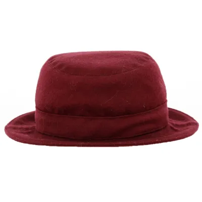 Burgundy Wool Rain Hat - Seeberger Reference: 9233 | Traclet Hat Shop