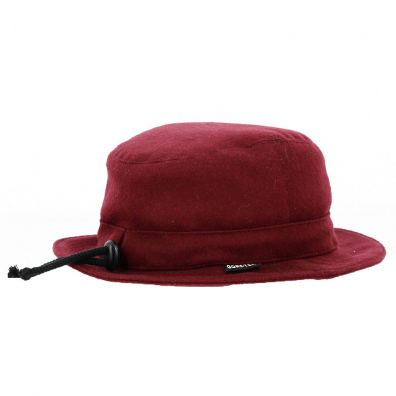 Burgundy Wool Rain Hat - Seeberger