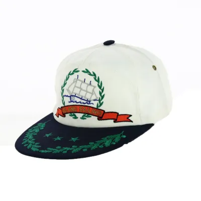 Casquette Baseball Blanche Island Sailing - Torpedo Reference : 18315 | Chapellerie Traclet