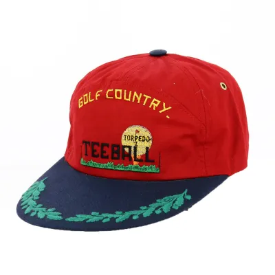 Casquette Baseball Rouge Golf Country Teeball - Torpedo Reference : 18316 | Chapellerie Traclet