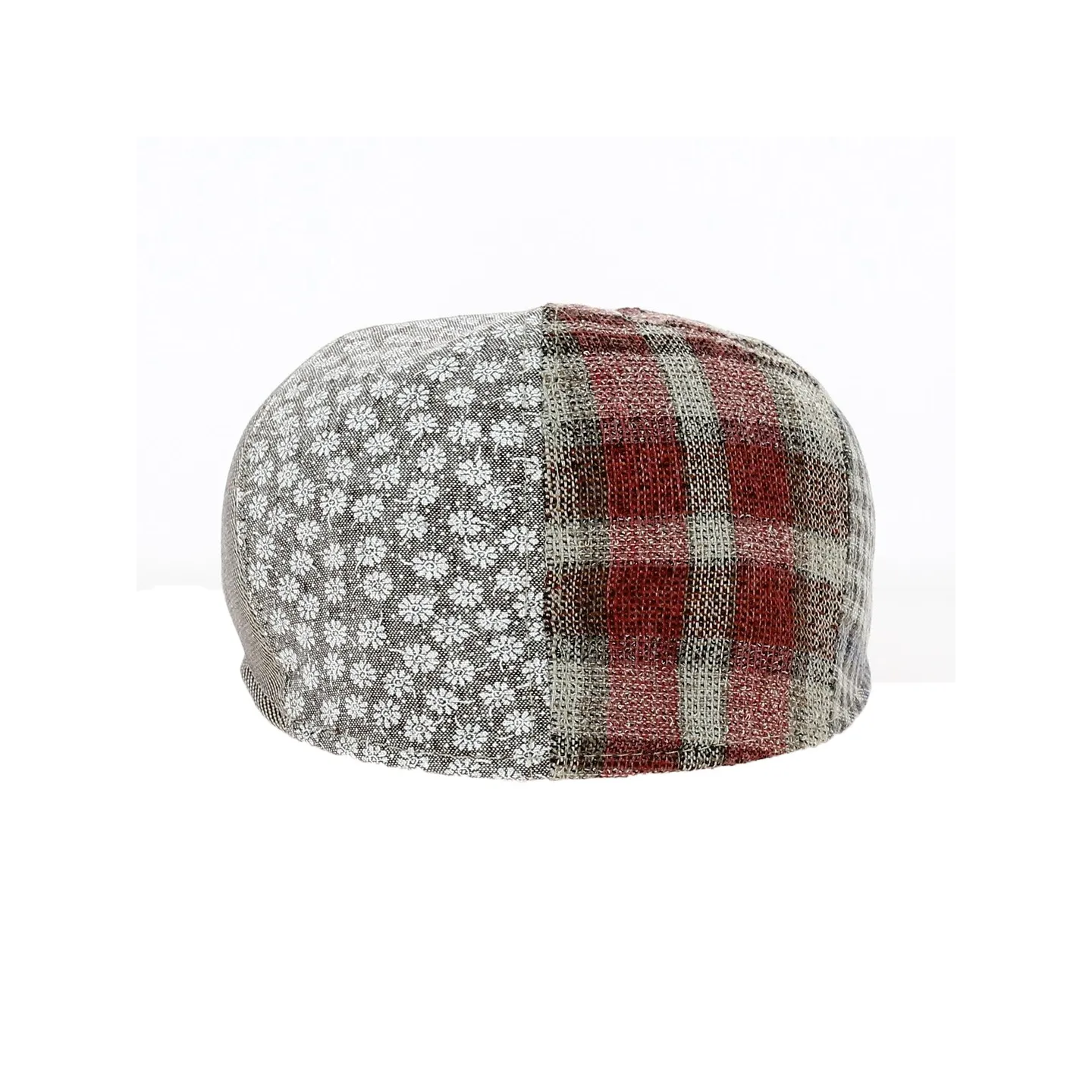 Casquette Bombée Patchwork Lin et Coton - Traclet Reference : 11719 | Chapellerie Traclet