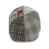 Domed Patchwork Linen and Cotton Cap - Traclet Reference: 11719 | Traclet Hat Shop