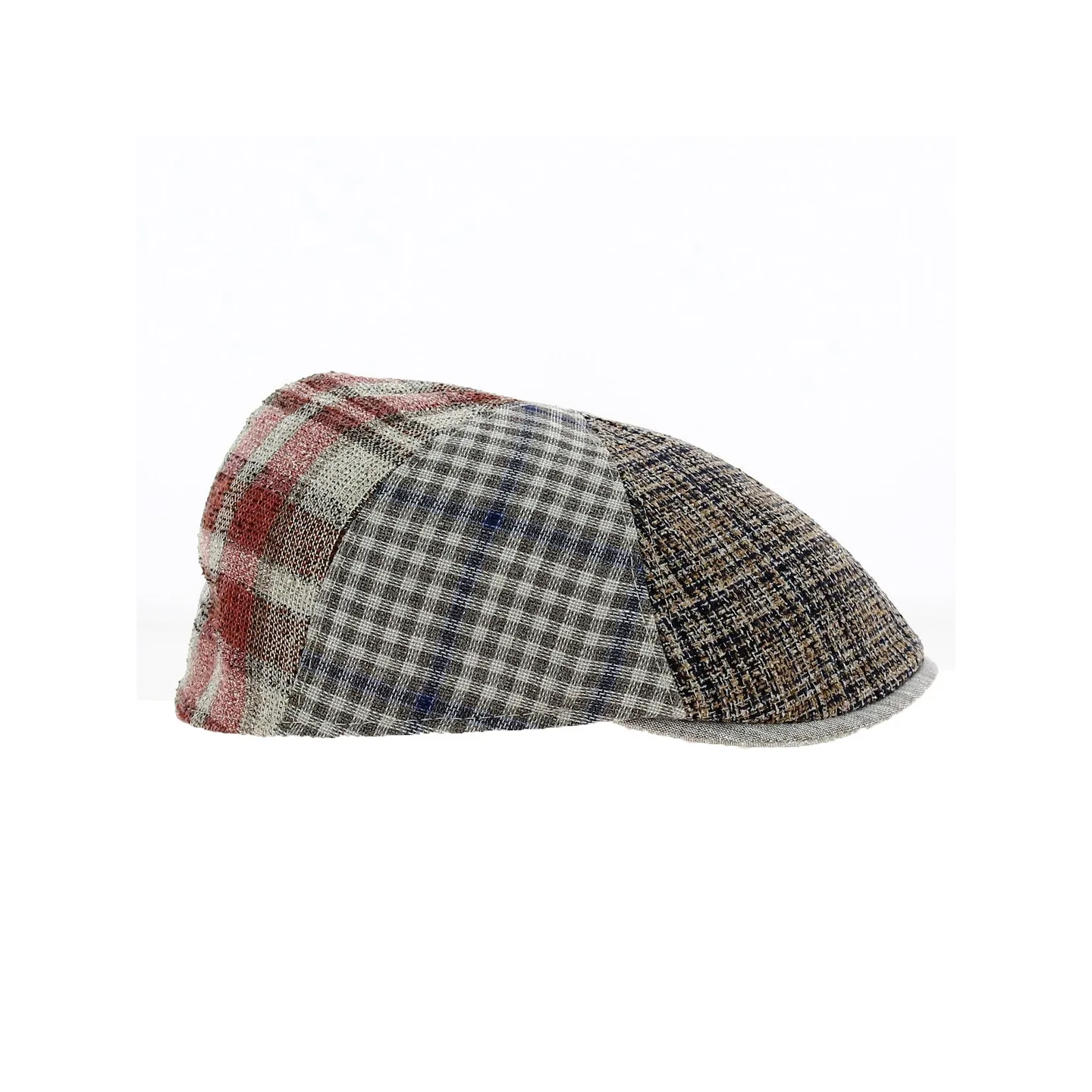 Casquette Bombée Patchwork Lin et Coton - Traclet Reference : 11719 | Chapellerie Traclet