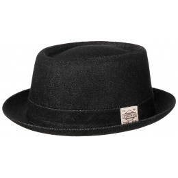 Oldmar Denim Black Pork Pie Hat - Stetson