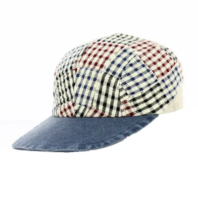 Red and Blue Checkered Baseball Cap - Torpedo Reference: 18330 | Traclet Hat Shop