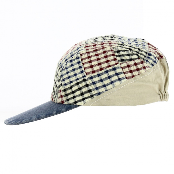 Red and Blue Checkered Baseball Cap - Torpedo