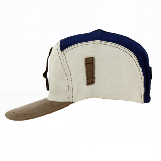 Casquette Baseball Beige et bleu - Torpedo Casquette Baseball Beige et bleu - Torpedo