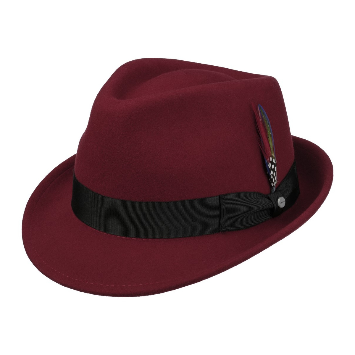 Red trilby hat online