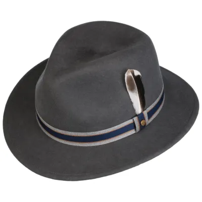Chapeau Traveller Feutre Laine Gris - Stetson Reference : 18337 | Chapellerie Traclet