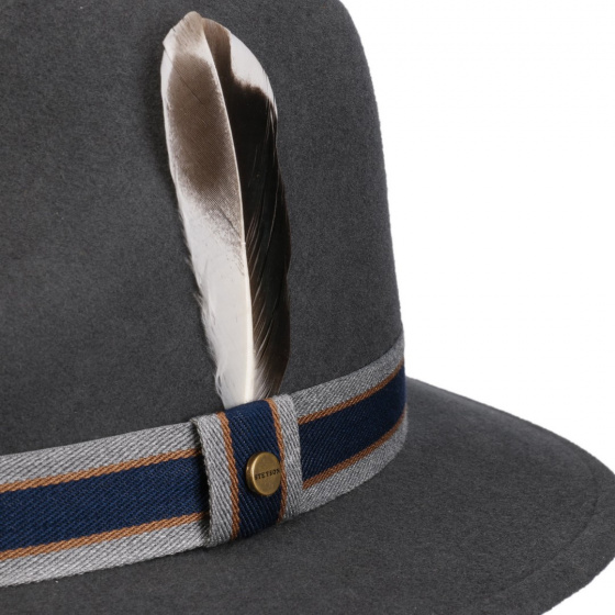 Chapeau Traveller Feutre Laine Gris - Stetson