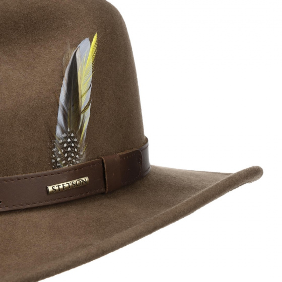 Brown Wool Vitafelt Western Hat - Stetson