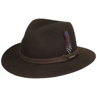 Kentucky Foldable Wool Felt Hat Brown - Stetson Reference: 18341 | Traclet Hat Shop