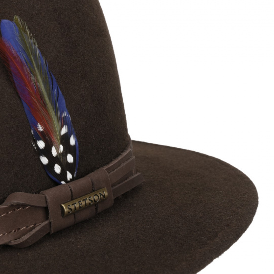 Kentucky Foldable Wool Felt Hat Brown - Stetson
