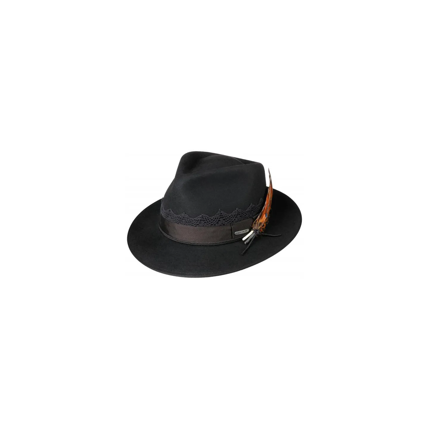 Chapeau Fedora Feutre Poil Marine - Stetson Reference : 18346 | Chapellerie Traclet