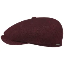 Casquette hatteras Woolrich Bordeaux - Stetson Reference : 18350 | Chapellerie Traclet