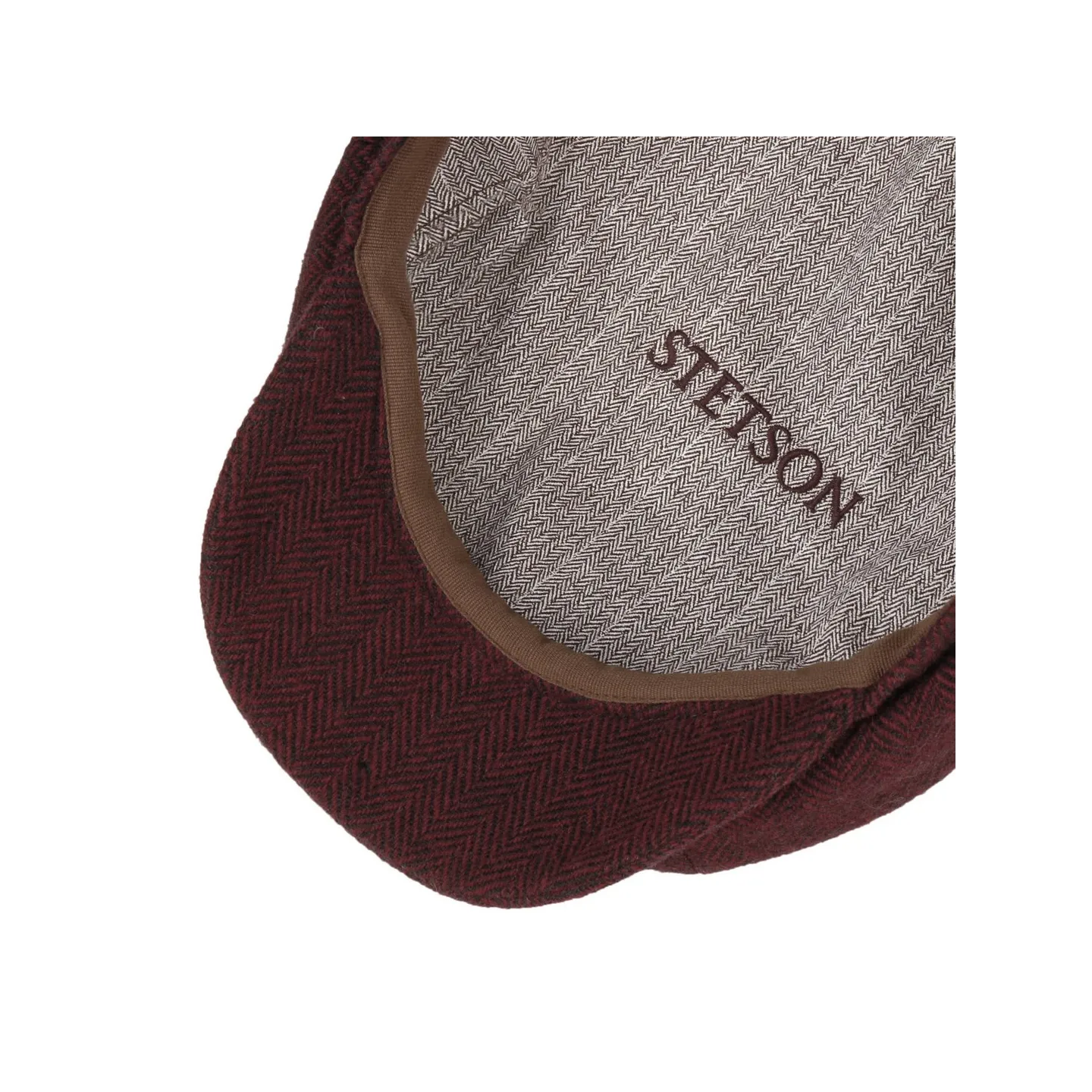 Stetson Bordeaux Woolrich Hatteras Cap Reference: 18350 | Traclet Hat Shop