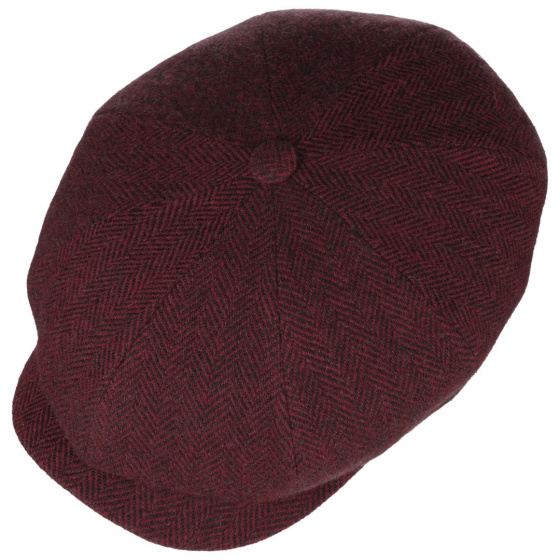 Casquette Hatteras Woolrich Bordeaux - Stetson Casquette Hatteras Woolrich Bordeaux - Stetson